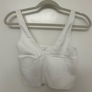 Urban Outfitters Ribbed V-Neck Top